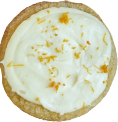 Lemon cookie with white chocolate